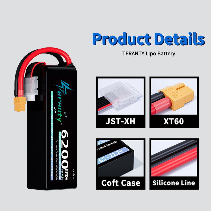 TERANTY 6S 6200mAh Lipo Batter - Drone Racing Battery 评论和价格