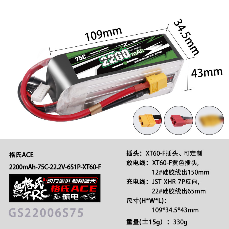 NEW Gens ACE 22.2V Lipo Batter - Drone Racing Battery 评论和价格